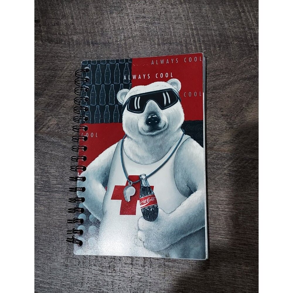 Coca-Cola PolarBear 1995 Spiral Bound Student Planner 9.5"x6.5" Vintage Ephemera - Picture 1 of 15